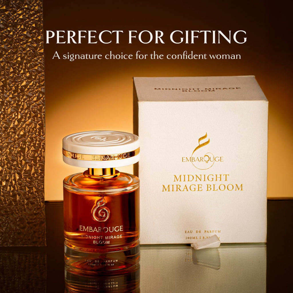 Midnight Mirage Bloom | Eau De Parfum | Fresh • Floral • Amber | Fargrance for Women | 3.4 Fl. Oz./100 Ml