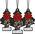 Car Air Freshener | Hanging Paper Tree for Home or Car | Rose Thorn | 6 Pack