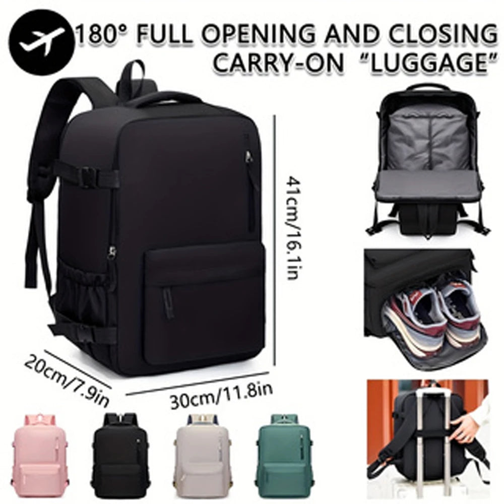 Travel Backpack Airline Approved Low Cost Airline Solid Color Leisure Large Capacity Commuter Computer Bag Backpack