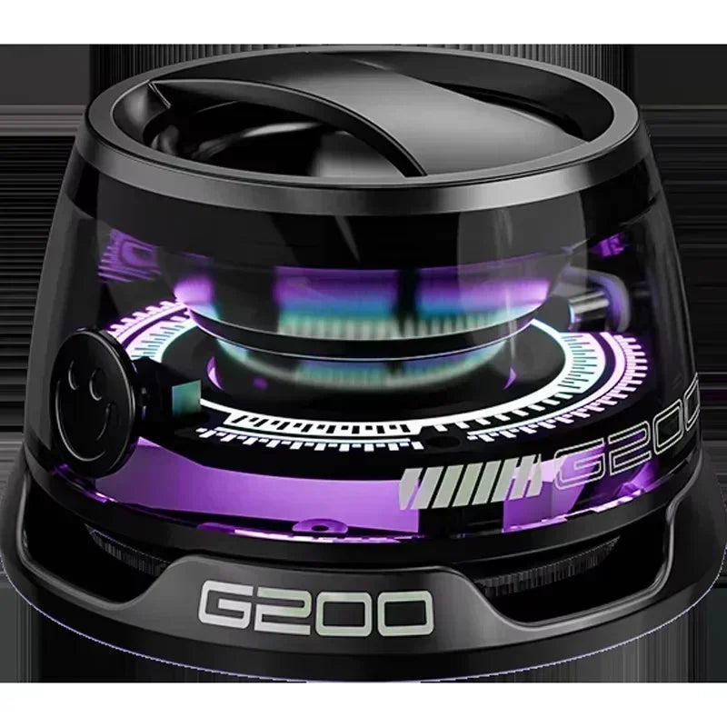 Portable Bluetooth Speaker G200 RGB Lighting Magnetic Speaker BT5.3 Mini Sound Box 7 Hours Playback Phone Holder Holiday gift