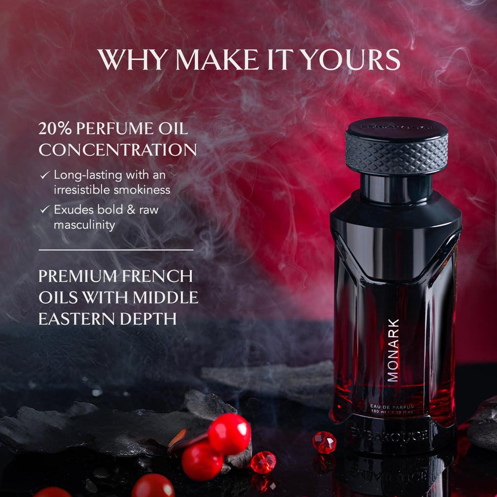 Monark | Eau De Parfum | Woody • Spicy • Gourmand | Fragrance for Men | 3.4 Fl. Oz./100 Ml