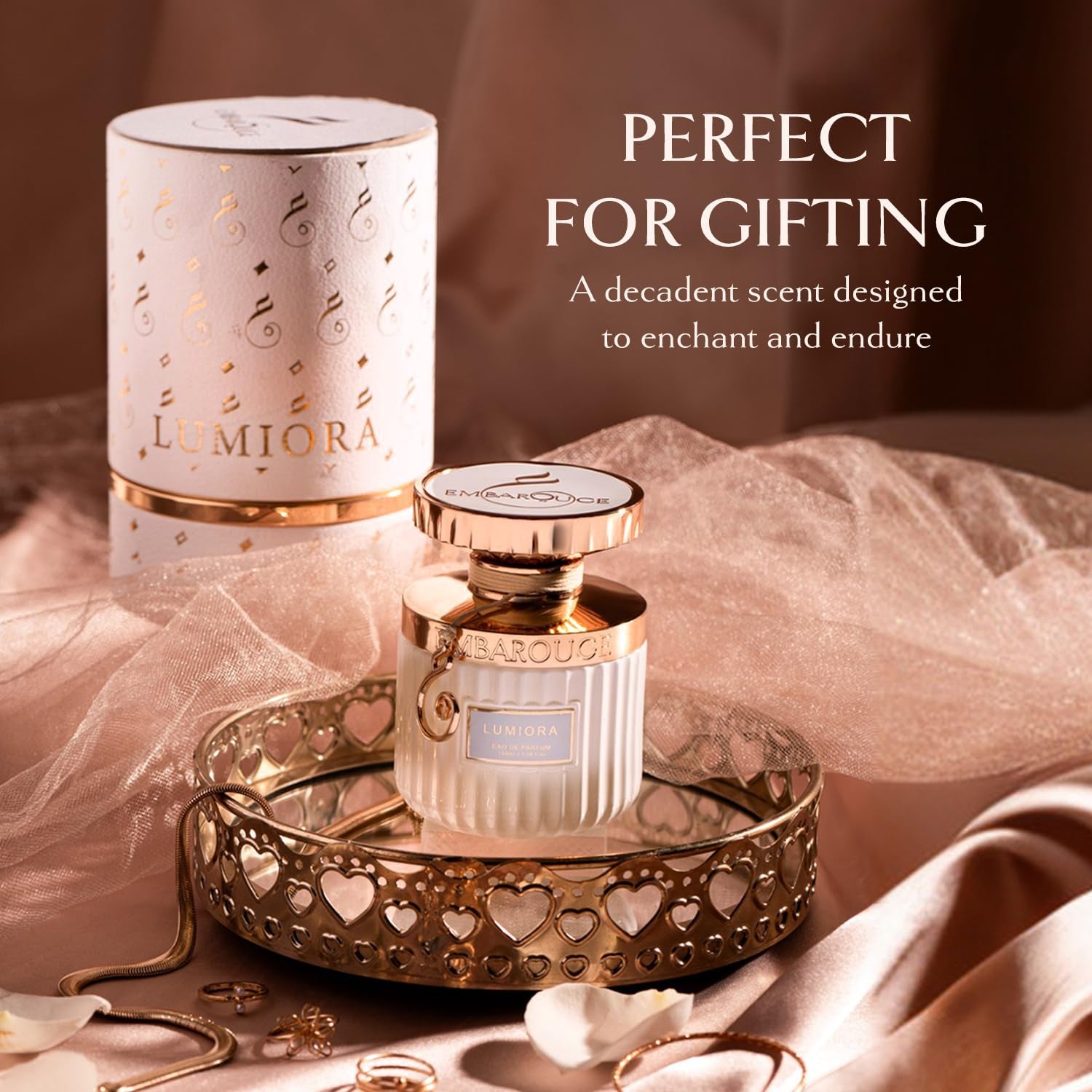 Lumiora | Eau De Parfum | Floral • Oud • Oriental | Fargrance for Women | 3.4 Fl. Oz./100 Ml