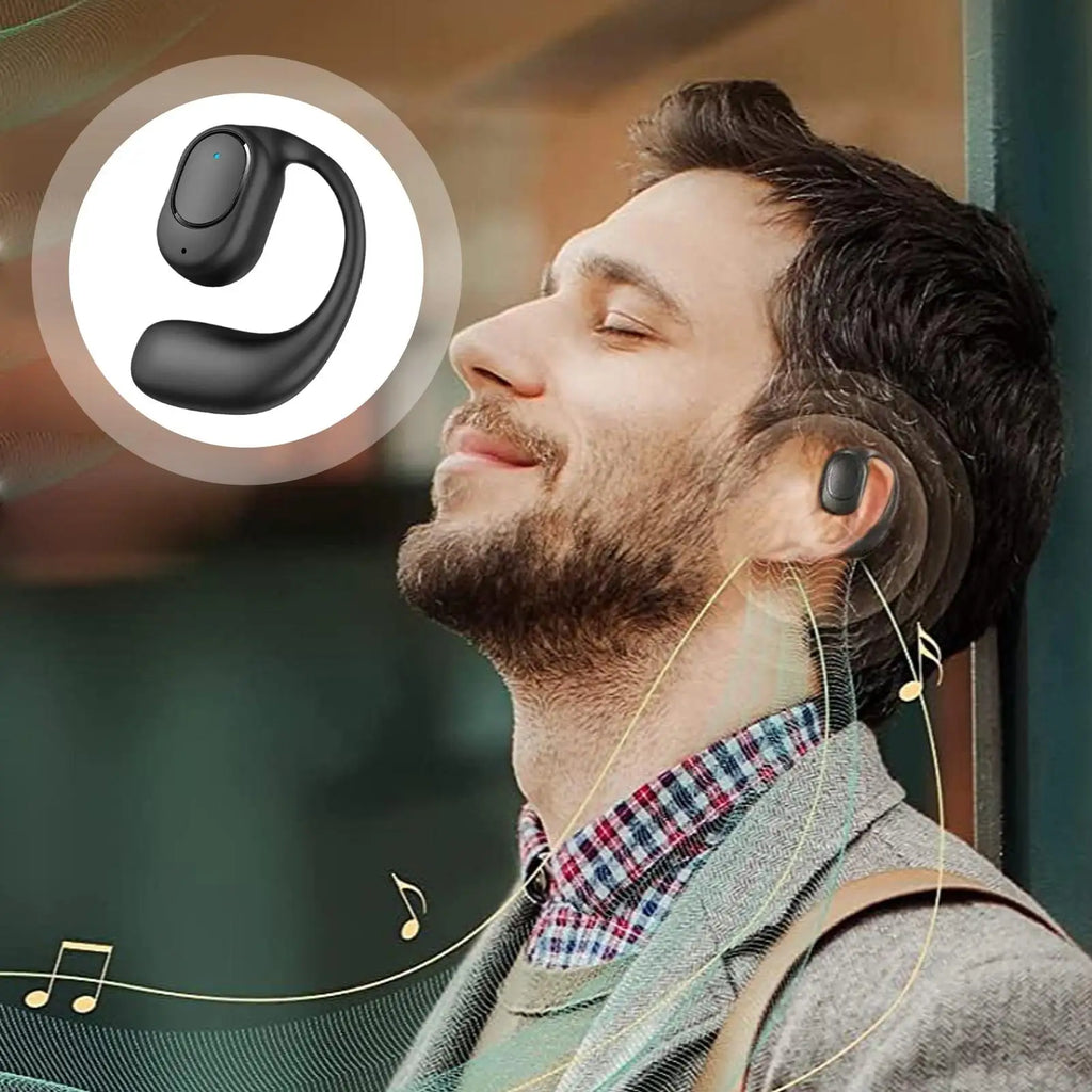 Wireless Over Ear Earbud Open-Ear Headphone with Water Resistance Long-Lasting Battery Earphone  for Running Cycling Driving