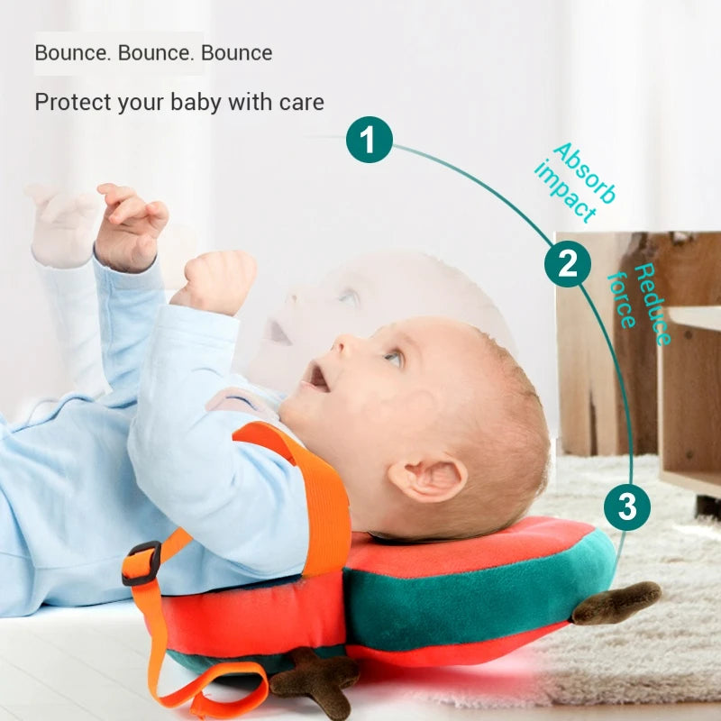 Baby Security Pillows Toddler Head Protector Safety Pad Cartoon Animals Anti Fall Pillows Protective Headgear Baby Xmas Gifts