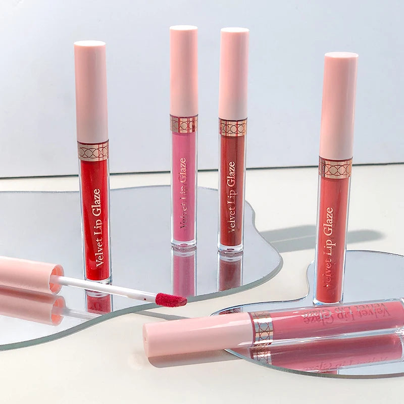 8 Pcs Waterproof Long-Lasting Matte Liquid Lipstick Set Non-Stick Cup Lip Glaze Velvet Matte Lip Tints Non-Stick Lip Gloss