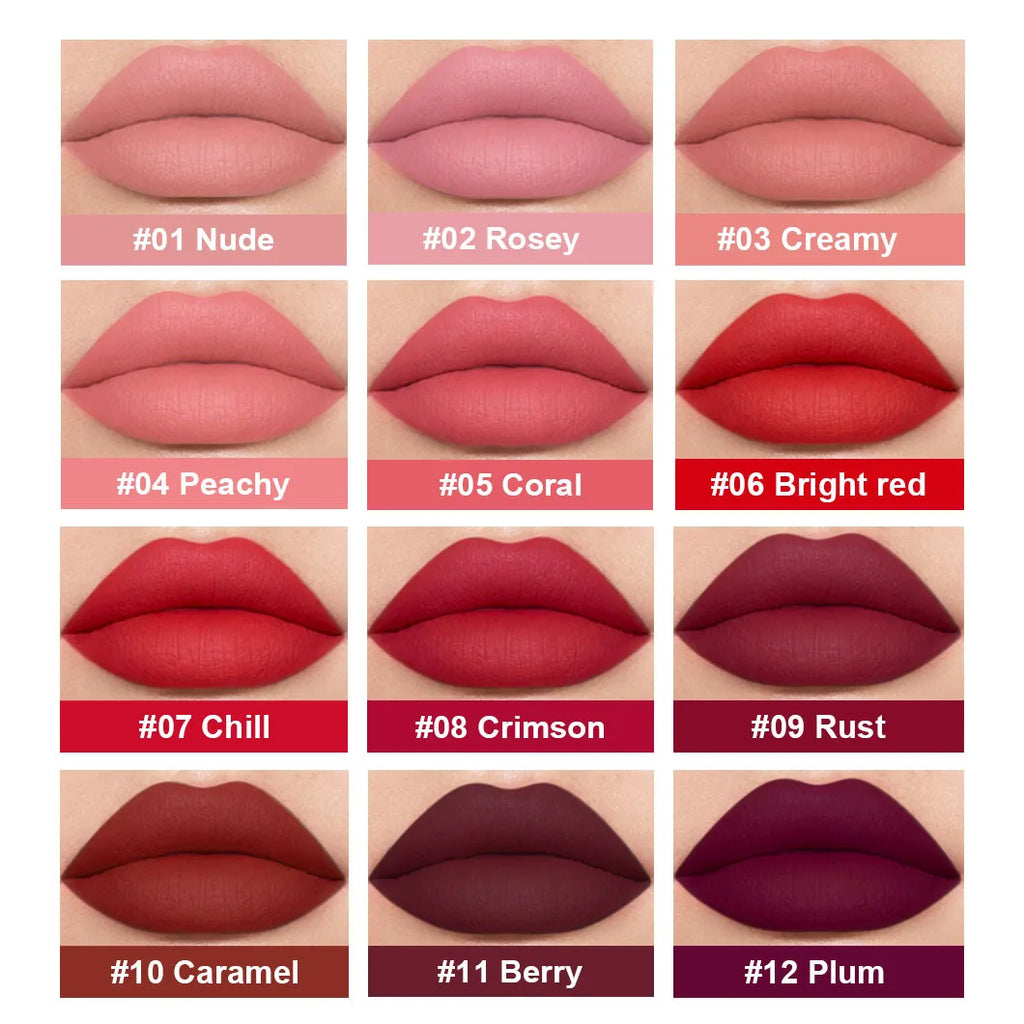 Wholesale Your Own Brand Nude Mini Liquid Lipstick   Lip Set Long Lasting No logo Matte  Lipstick