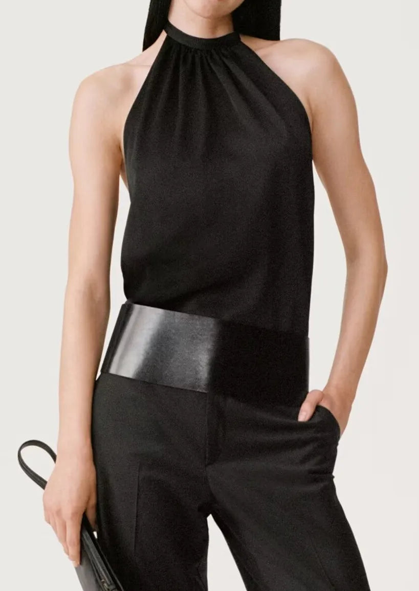 MYST&ZA Women's Clothing 2025 Summer New Fashion Sexy Backless Halter Neck Sleeveless Top 3307680