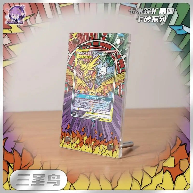 2025 Pokemon Display Stand Mew Magikarp Akari Cynthia Miriam EX Acrylic Card Brick Photo Frame PTCG Gift Toy Not Include Cards