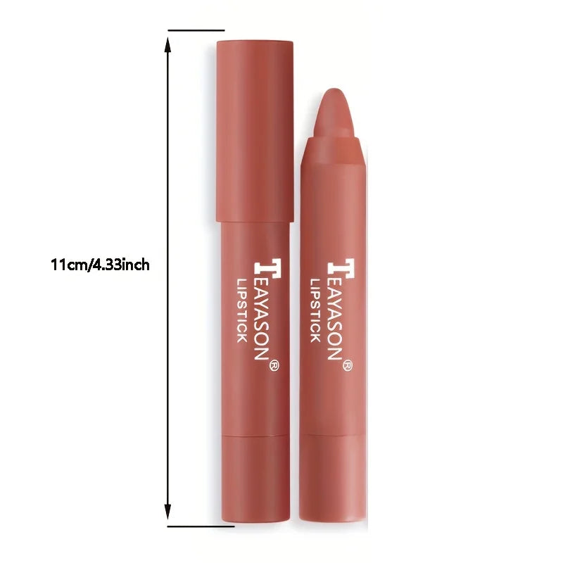 12 Colors Matte Misty Lipstick Set: Long-Lasting, Smudge-Proof, Sexy Velvet Lip Liners & Primer For Women's Makeup
