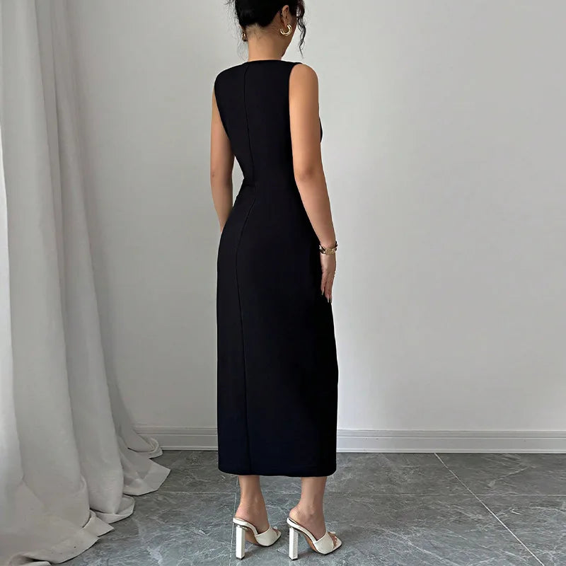 Elegant Ribbon Maxi Dress