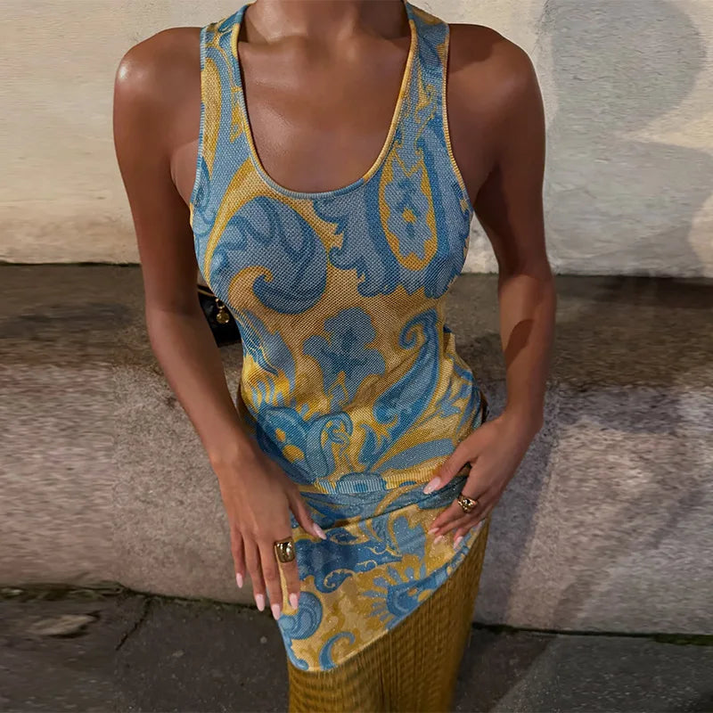 Golden Wave Dress