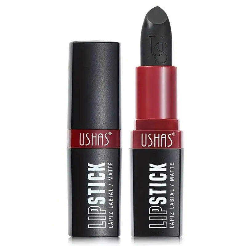 Matte Vampire Black Lipstick Matte Black Lip Stick High Impact Highly Pigmented Velvet Matte Lipstick Retro Dark Purple Lipstick