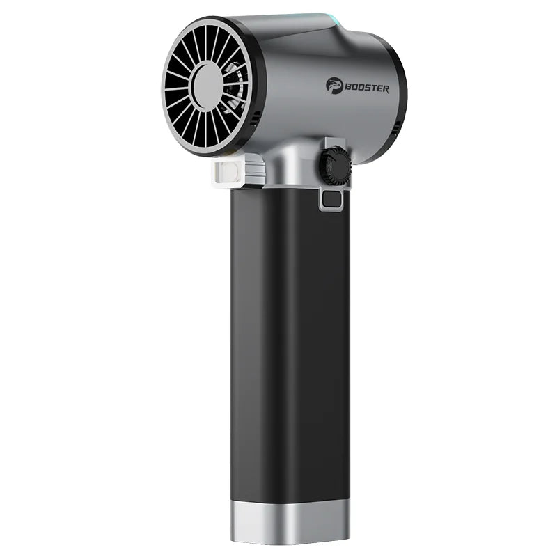 BOOSTER Turbo Fan Dryer Blower for Cars, 750W&64MM, Car Dryer Air Blower with Light, Stepless Speed Control Silicone Handle