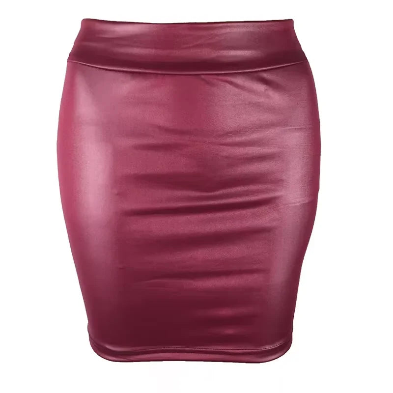 ✨ PU Leather Mini Skirt for Women – Sexy Streetwear Style