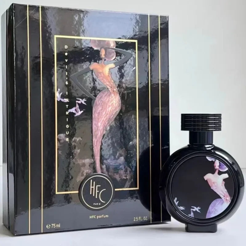 women Long Lasting Fresh Woody Perfume 75ml Oriental Elegant Fragrance with Warm Spicy Aroma Gentle Alluring Scent for Confident