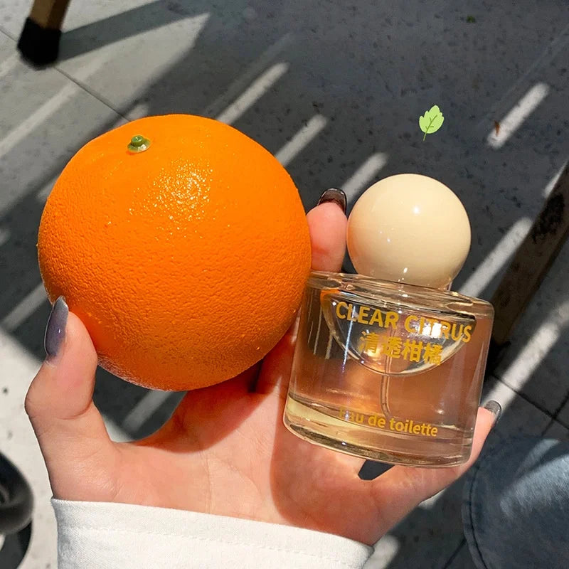 Sweet Fruity Women Perfume Fresh Peach And Citrus Lemon Fragrance Orange Blossom And Lily Charming Lucky Eau De Toilette Spray