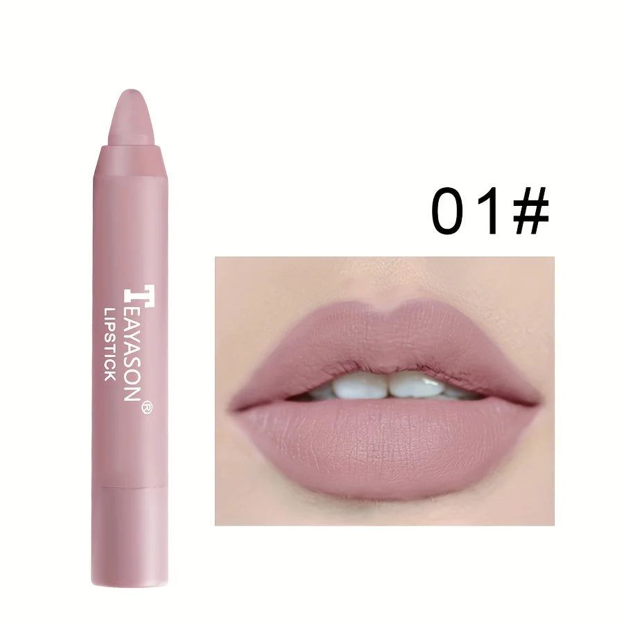 12 Colors Matte Misty Lipstick Set: Long-Lasting, Smudge-Proof, Sexy Velvet Lip Liners & Primer For Women's Makeup