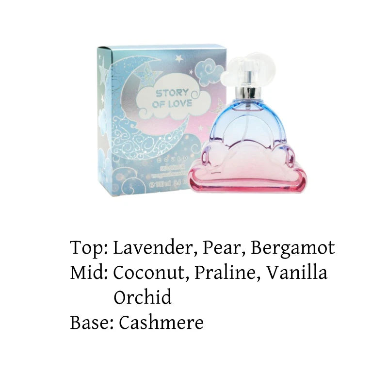 Cloud Perfume For Women 100ml Floral Purple Pink Clouds Eau De Parfum, Luxury Feminine Fragrance, Long Lasting Perfume