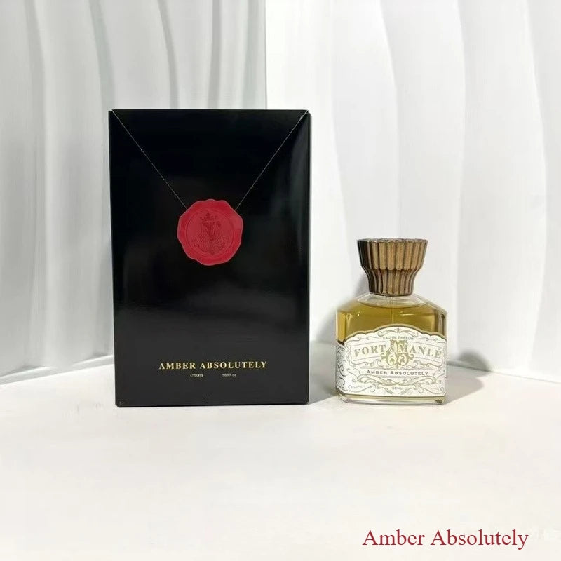Long Lasting Perfume 50ml for Women Men Cognac Peach Rum Amber Fragrance Body Spray Oriental Woody Parfum Water Deodorant Scent