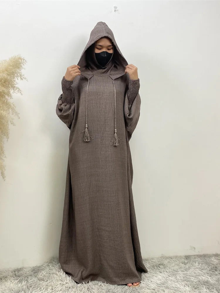 عباية كاجوال خليجية    Elegant Hooded Abaya
