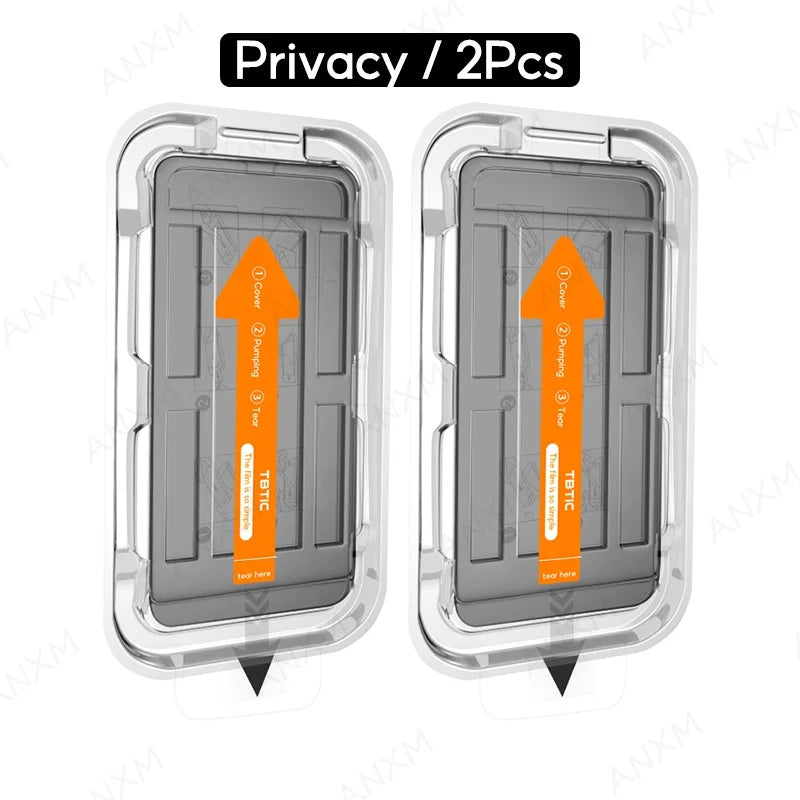 📱 Anti-Spy Screen Protector for iPhone – Bubble & Dust Free