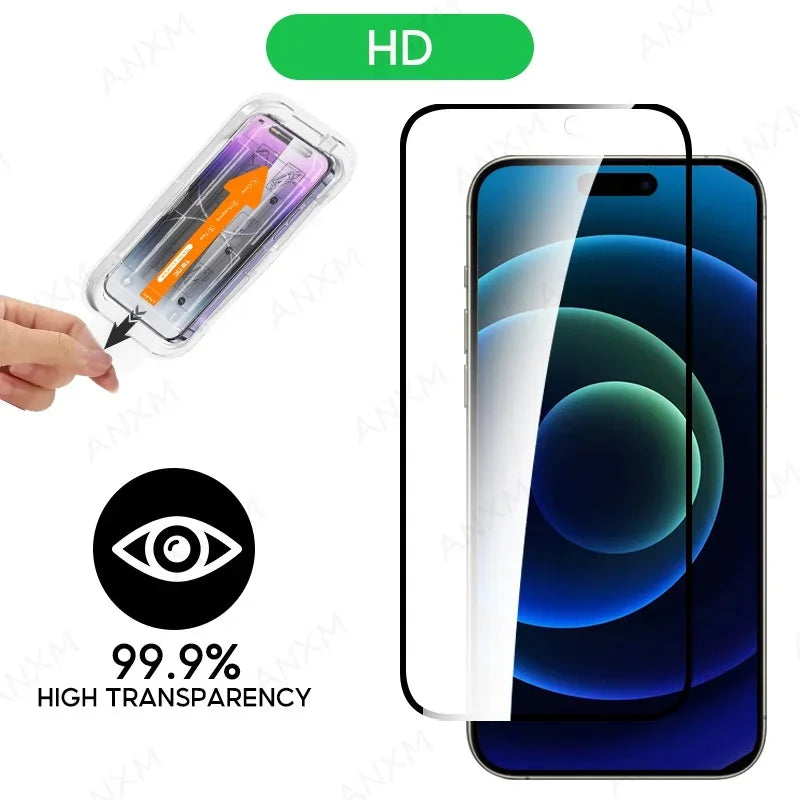 📱 Anti-Spy Screen Protector for iPhone – Bubble & Dust Free