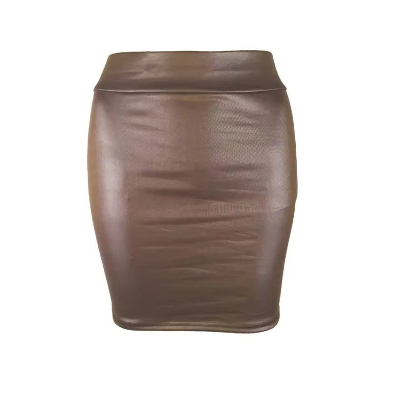 ✨ PU Leather Mini Skirt for Women – Sexy Streetwear Style