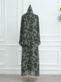 عباية فلورا الناعمة     Floral Luxury Abaya