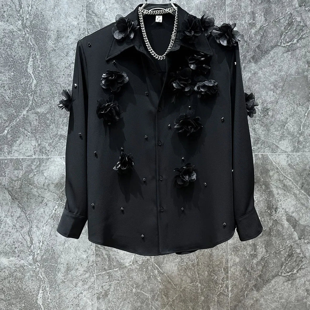 Fashion Handsome Long-sleeved Shirt 2025 New Casual Trendy Brand Loose Shirt Men's Spring Autumn