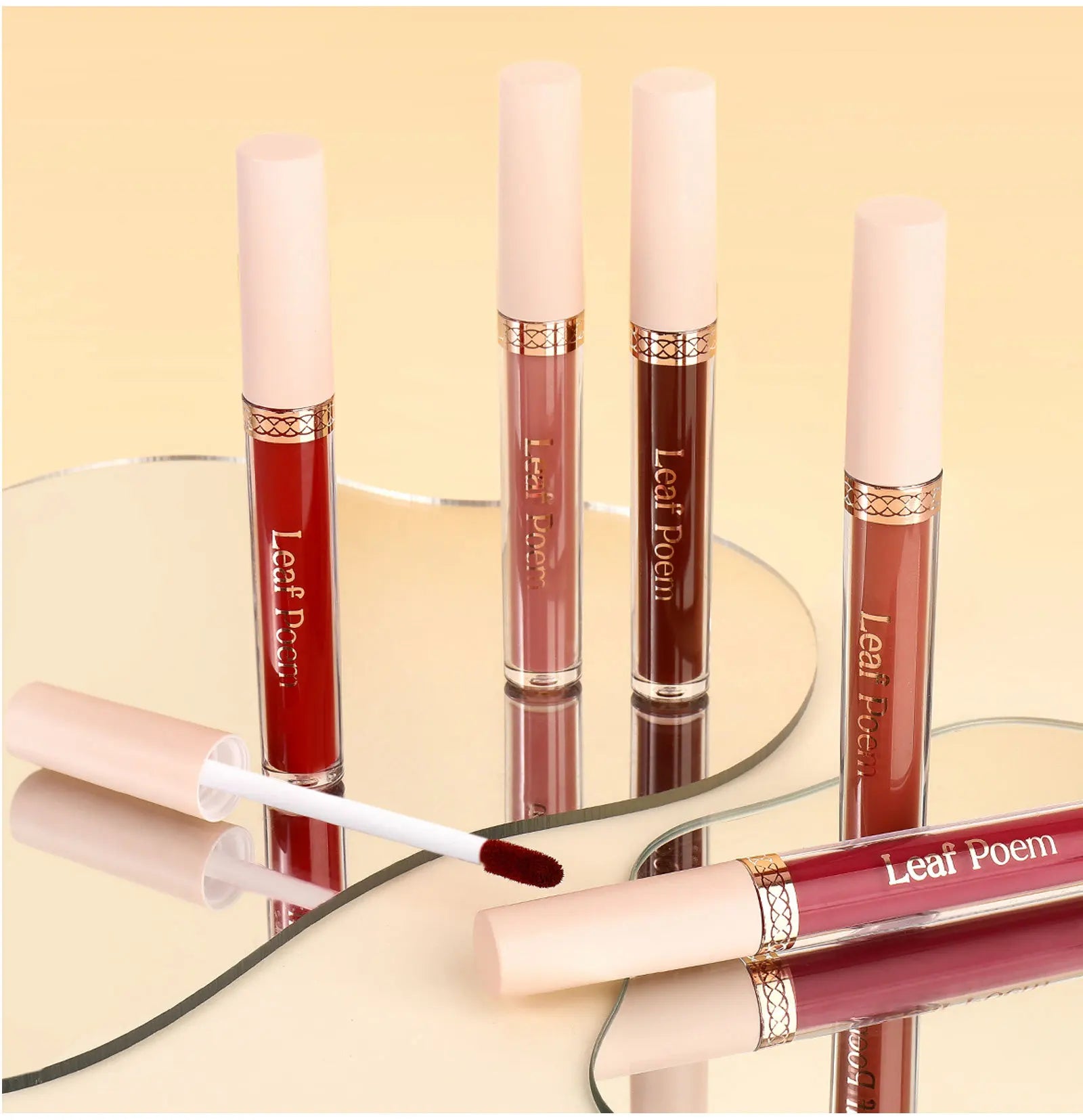 Waterproof Nude Matte Liquid Lipstick Non-stick Cup Lip Tint Makeup Matte Red Lip Gloss Cosmetics Long Lasting Lipsticks Make Up