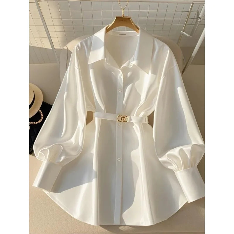 Velora Luxury White Blouse