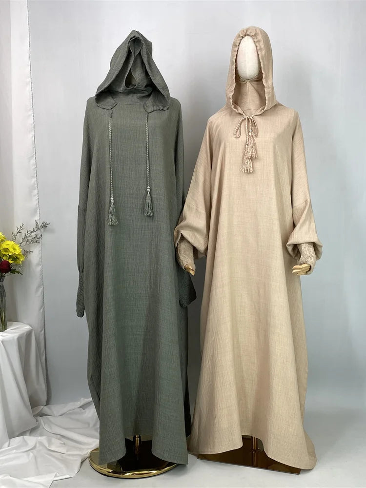عباية كاجوال خليجية    Elegant Hooded Abaya