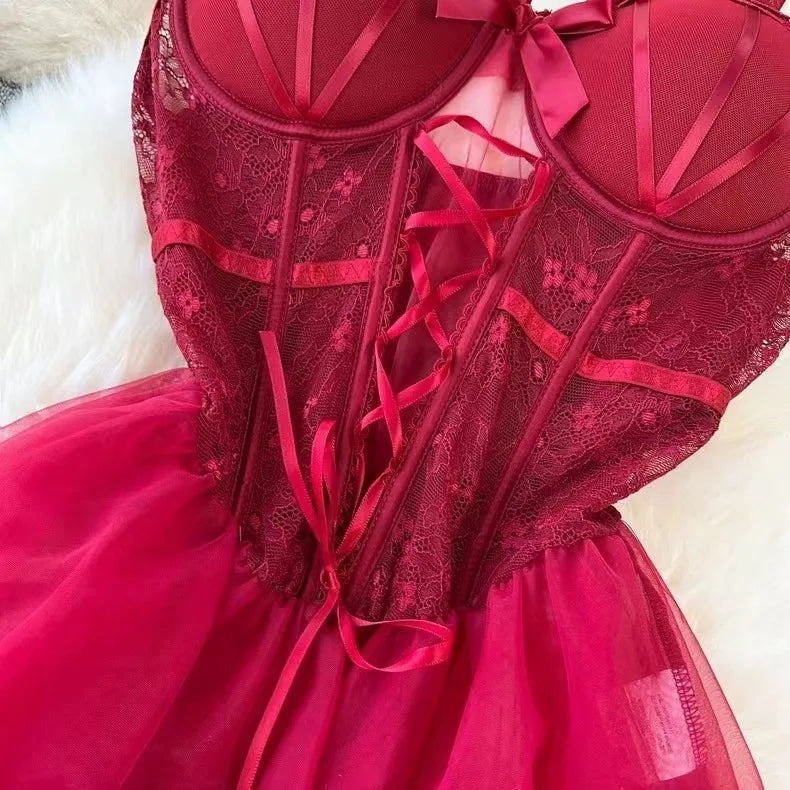 Scarlet Lace Babydoll