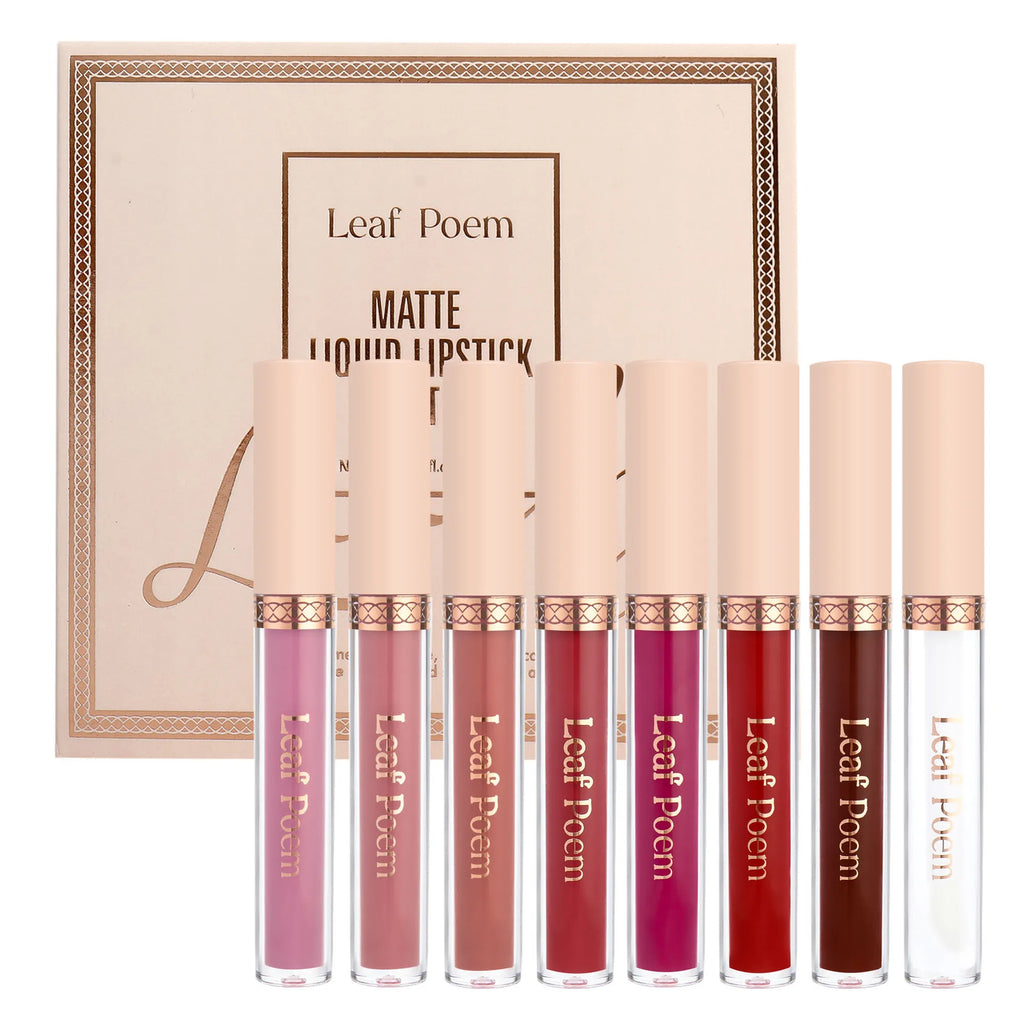Waterproof Nude Matte Liquid Lipstick Non-stick Cup Lip Tint Makeup Matte Red Lip Gloss Cosmetics Long Lasting Lipsticks Make Up