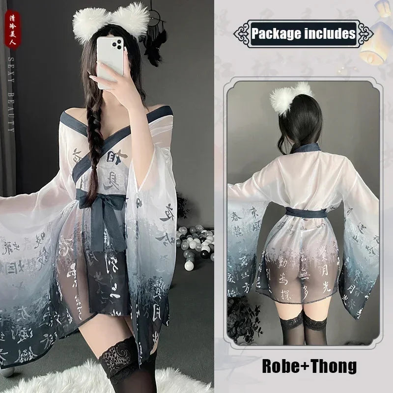 Japanese Elegance Robe 🖤
