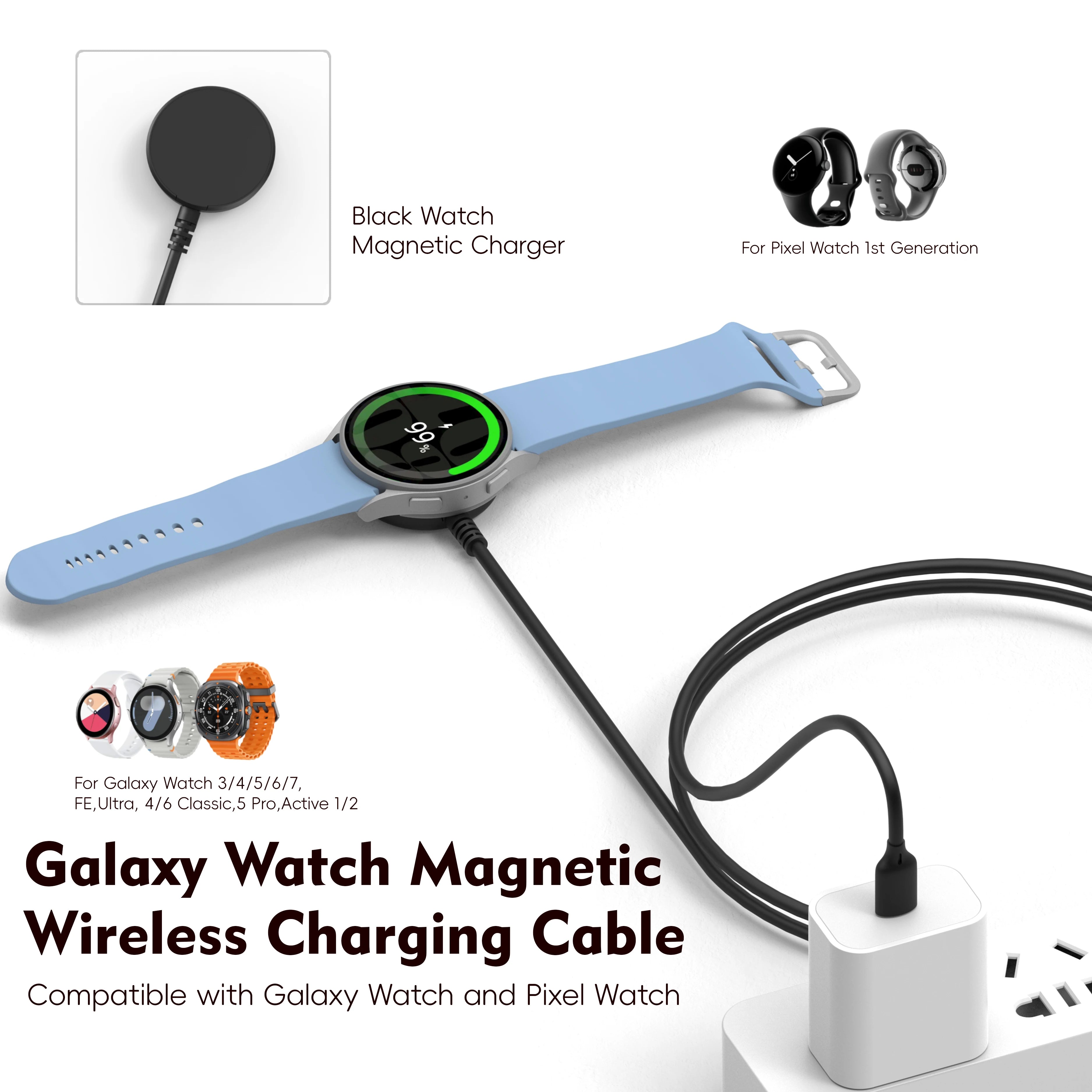 ⌚ Galaxy Watch USB Charger Cable for Watch 3/4/5/6/7/8 Ultra