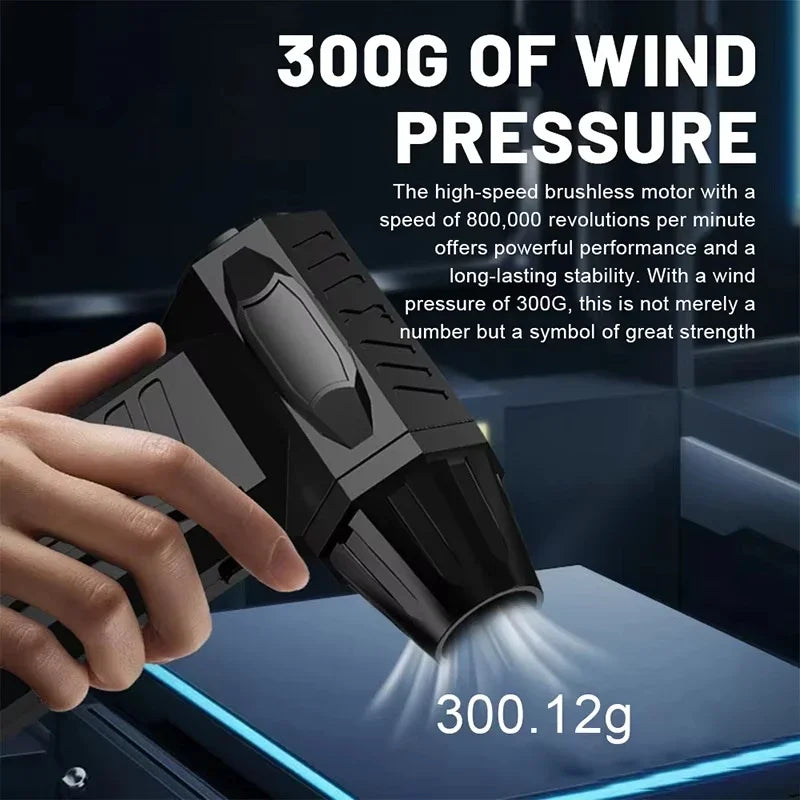 Super Violent Blower 1200000RPM Brushless Turbo Jet Blower Dry 10000mAh Fast Charging Thrust PC Cleaning Tool Duct Fan 2026 NEW
