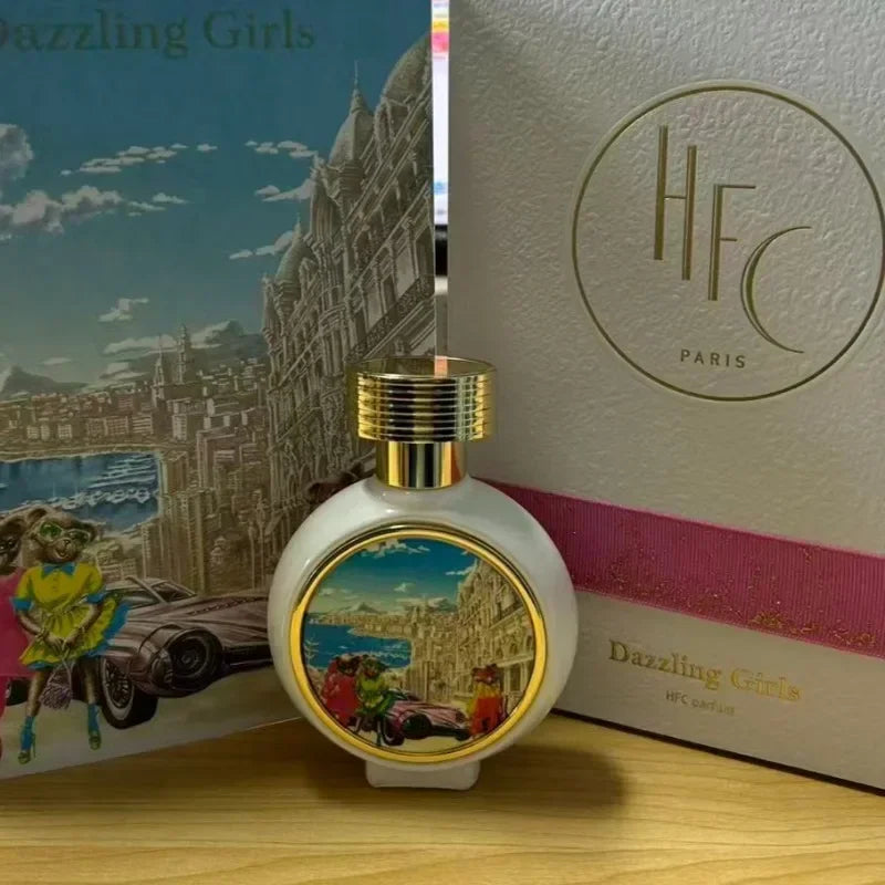 women Long Lasting Fresh Woody Perfume 75ml Oriental Elegant Fragrance with Warm Spicy Aroma Gentle Alluring Scent for Confident
