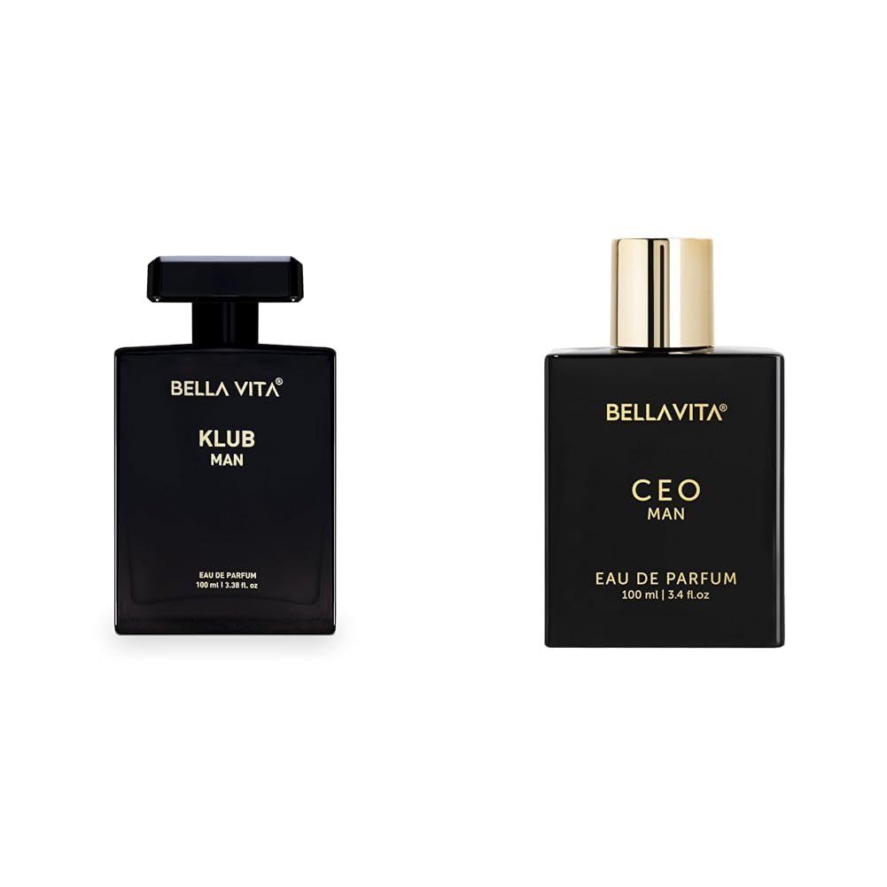 Gift Set Combo for Men - CEO MAN & KLUB Eau De Parfum for Men | Intense & Masculine | Citrus, Woody, Lemon, Lavender | Vegan & Cruelty Free - 2 * 100 ML