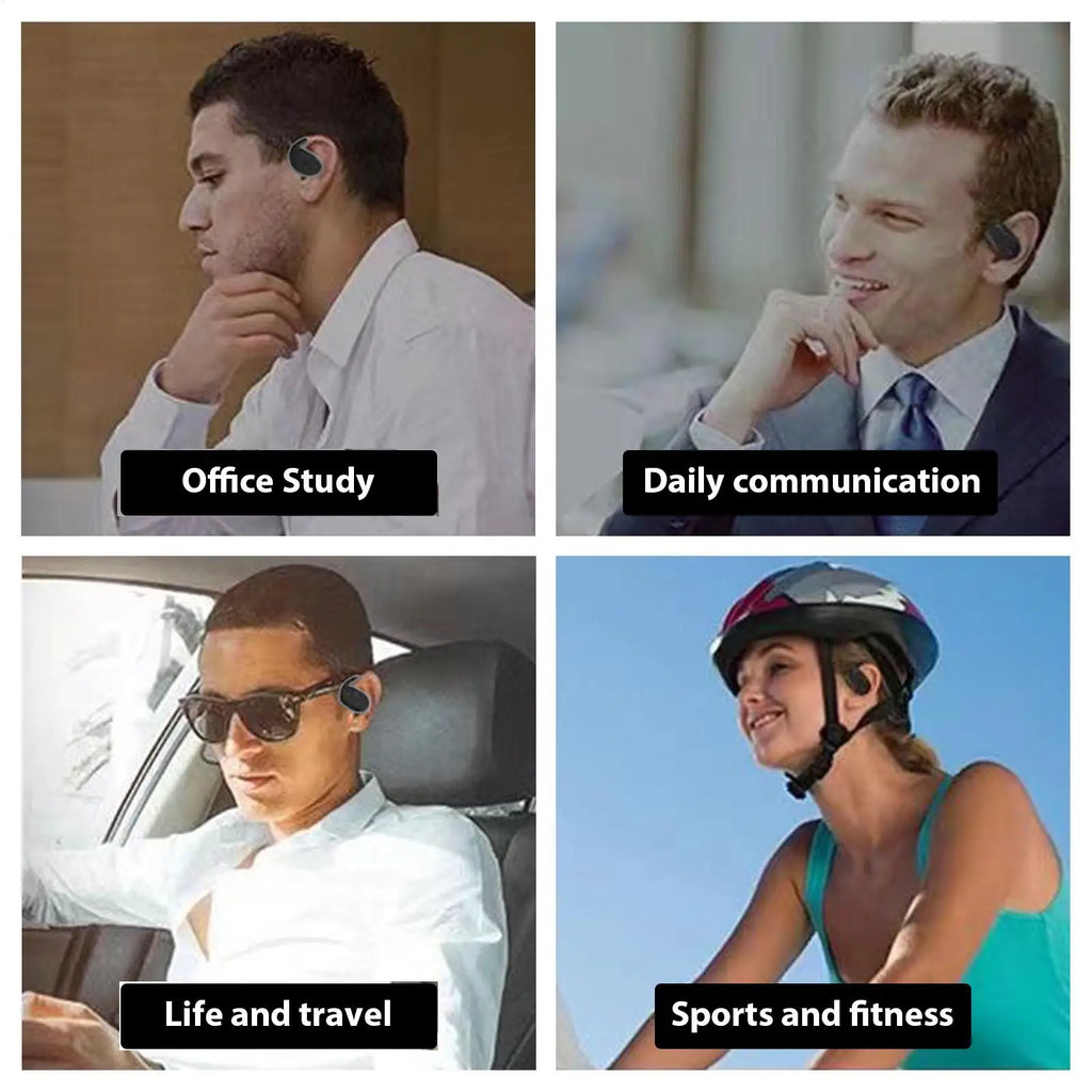 Wireless Over Ear Earbud Open-Ear Headphone with Water Resistance Long-Lasting Battery Earphone  for Running Cycling Driving
