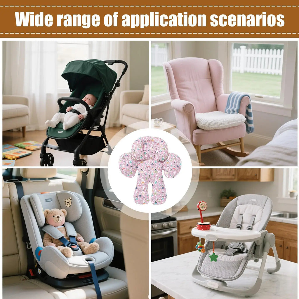 Baby Car Seat Cushion Toddler Car Seat Cover Removable Head Support Adjustable Height Protector Cover Cushion For Vehicle SUV