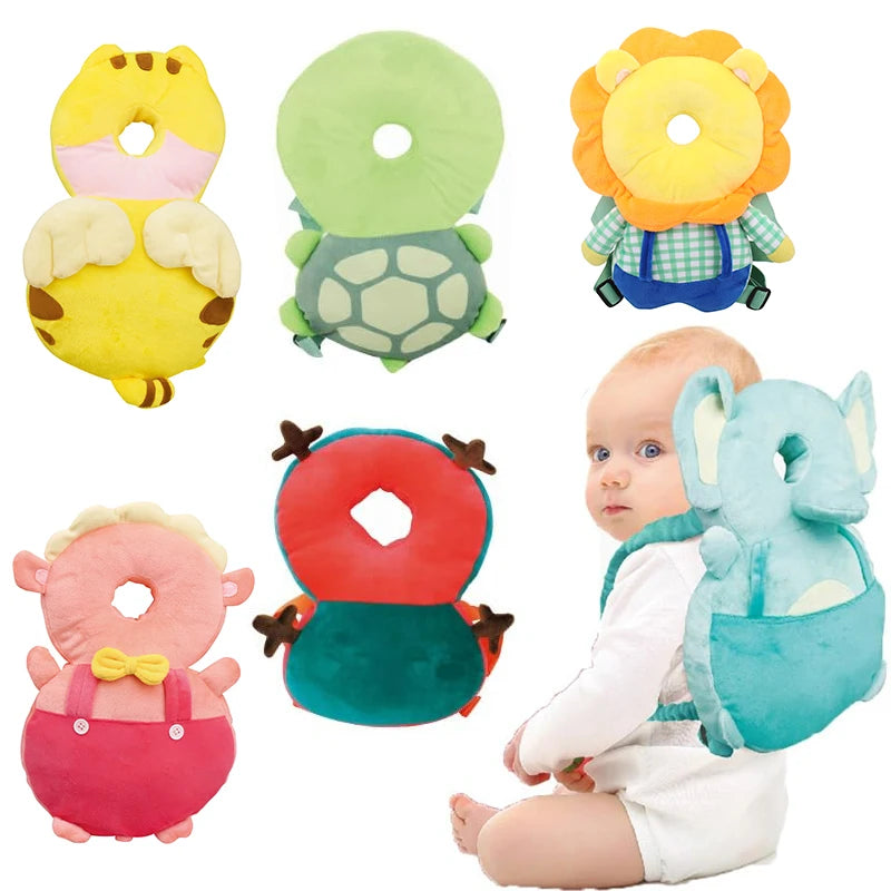 Baby Security Pillows Toddler Head Protector Safety Pad Cartoon Animals Anti Fall Pillows Protective Headgear Baby Xmas Gifts