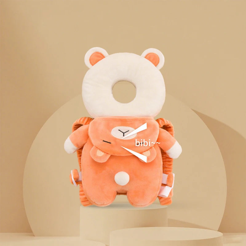 AIBEDILA Cartoon Baby Head Protector Backpack 1-3T Toddler Anti-Fall Safety Cushion Pad Protective Headgear Injury Prevention